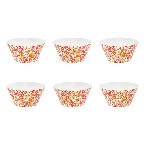 Five Simply Smart Lot de 6 Coupelles Réutilisables Soléa 14cm Multicolore