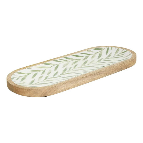 Secret De Gourmet Plat de Présentation en Bois Inaya 40cm Vert Olive