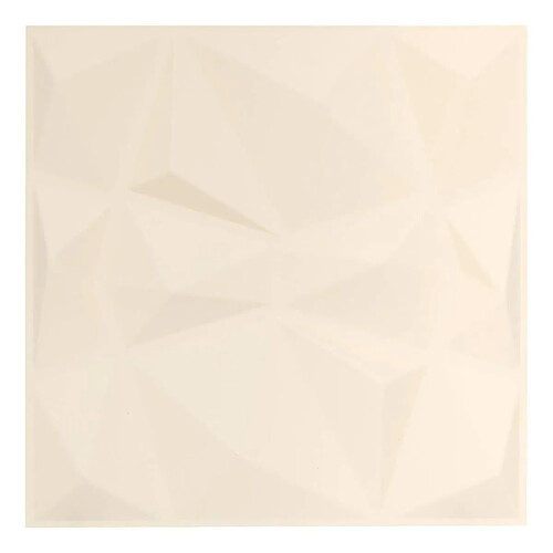 Atmosphera Lot de 2 Stickers Géométriques Oren 50x50cm Blanc