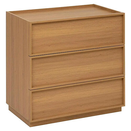 Five Simply Smart Commode 3 Tiroirs Framy 80cm Marron