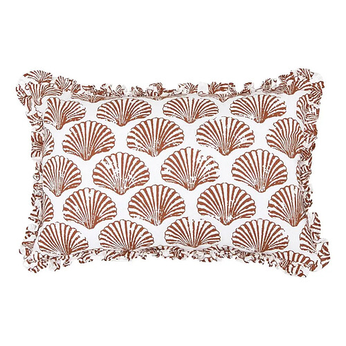 Atmosphera Coussin Déco Océania 38x58cm Terracotta