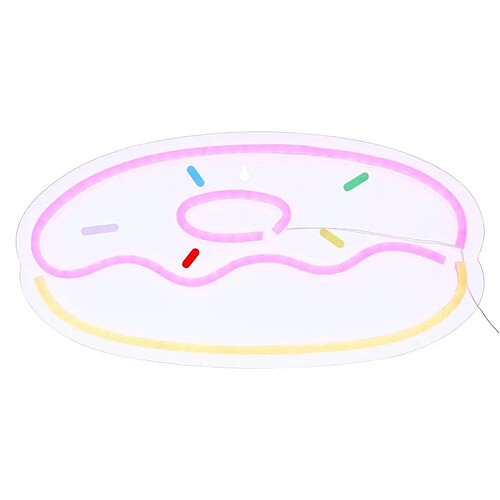 Atmosphera Néon LED Mural Donut 37cm Multicolore