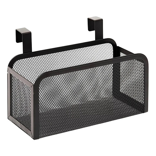 Five Simply Smart Panier de Rangement sur Porte Spacy 25cm Noir