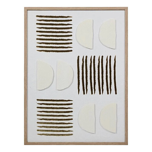 Atmosphera Toile Déco 3D Nourane 45x60cm Blanc