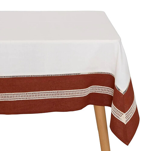Atmosphera Nappe en Coton Nuba 150x250cm Blanc