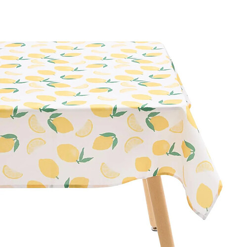 Atmosphera Nappe Antitache Imprimé Fruity 140x240cm Jaune