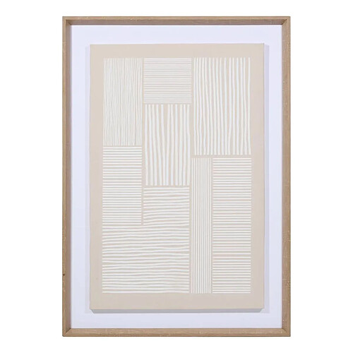 Atmosphera Tableau Mural 3D Donovan 50x70cm Beige