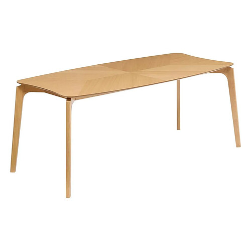 Atmosphera Table à Manger en Bois Ilona 90x180cm Sable