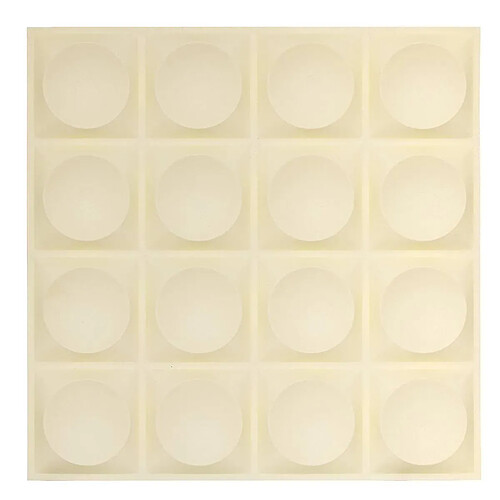 Atmosphera Lot de 2 Stickers Ronds Oren 50x50cm Beige
