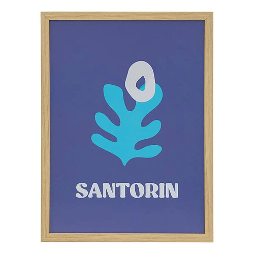 Atmosphera Affiche Libe Santorin - 30x40 cm