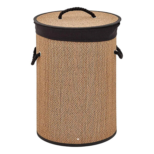 Five Simply Smart Panier à Linge en Bambou Stemy 48L Noir