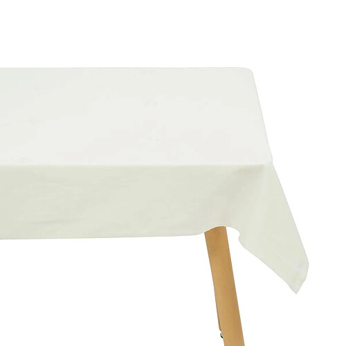 Atmosphera Nappe Brodé en Coton Joy 150x250cm Blanc