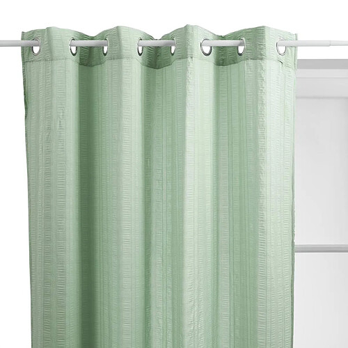 Atmosphera Rideau Voilage à Œillets Noa 140x240cm Vert Céladon