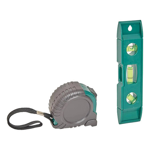 Five simply smart Kit mètre ruban et niveau à bulle Essentiels - 3 m - vert