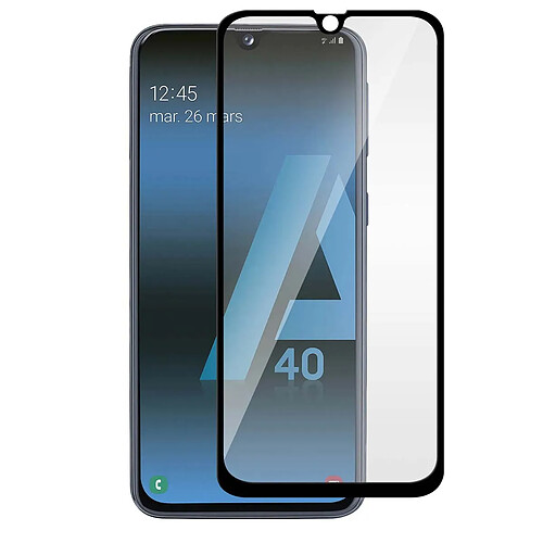 Mocolo Verre d'Écran 3D Galaxy A40 Noir / Transparent
