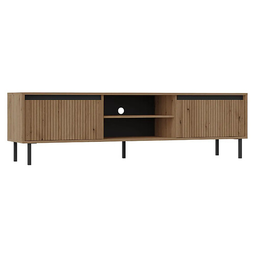SELSEY - Meuble TV OSAKA - 179 cm - chêne evoke