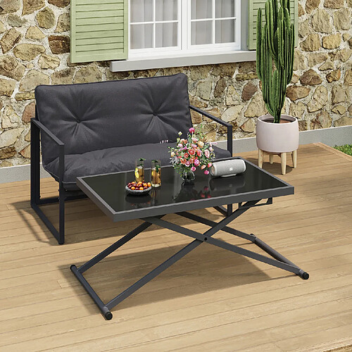 Idmarket TABLE BASSE JARDIN OLIE