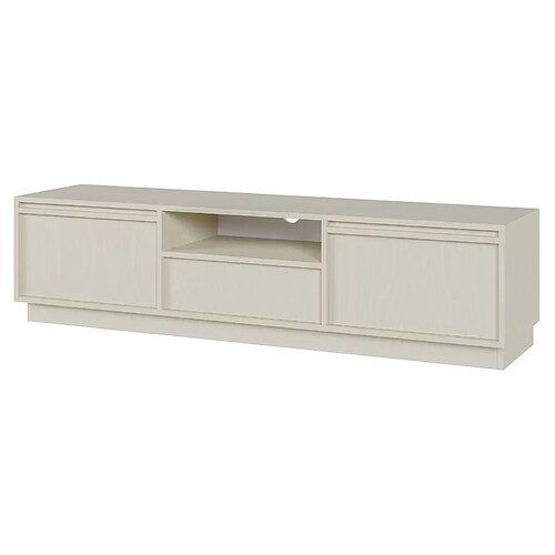 SELSEY - Meuble TV EVO - 154 cm - beige