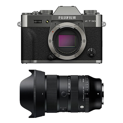 FUJIFILM X-T30 III ANTHRACITE + Objectif SIGMA 17-40 f/1.8 DC ART