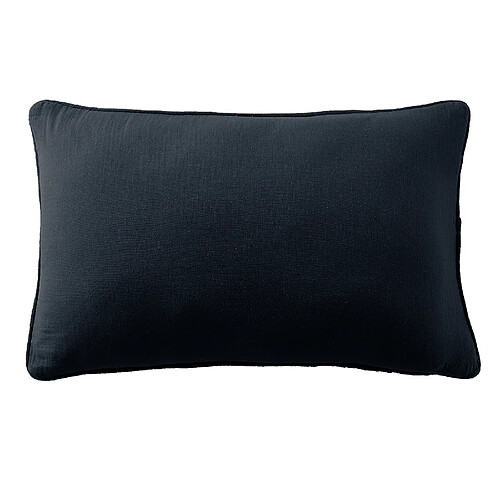 Housse De Rêve Coussin rectangulaire déhoussable 40x60 cm Gaze de Coton Terra Minuit