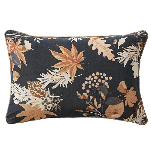 Housse De Rêve Coussin 40x60 cm Velours de coton Hazel Bleu