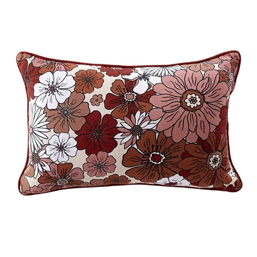 Housse De Rêve Coussin rectangulaire déhoussable 40x60 cm Gaze de Coton Florence