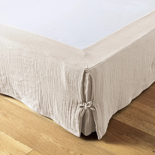 Housse De Rêve Cache sommier 160x200 cm Gaze de coton Naturel