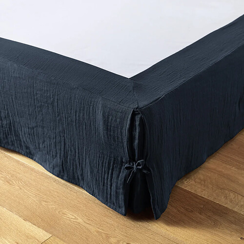 Housse De Rêve Cache sommier 140x190 cm Gaze de coton Minuit