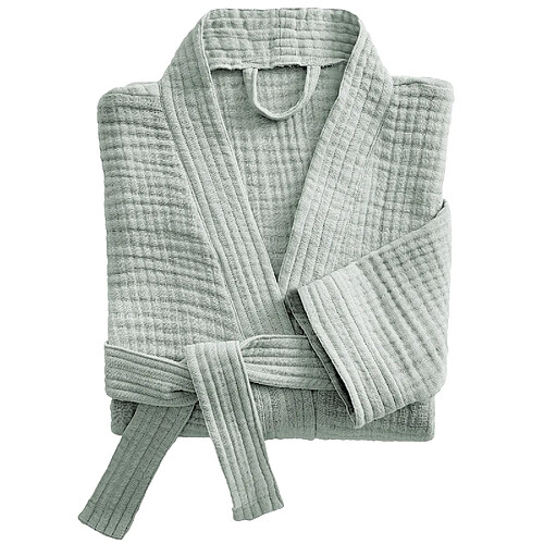 Housse De Rêve Peignoir de bain L/XL Gaze de Coton Eucalyptus