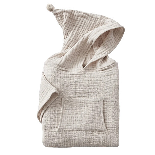 Housse De Rêve Poncho de bain enfant 2/5 ans Gaze de Coton Naturel