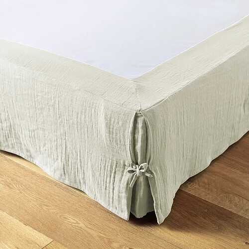 Housse De Rêve Cache sommier 160x200 cm Gaze de coton Vert d'eau