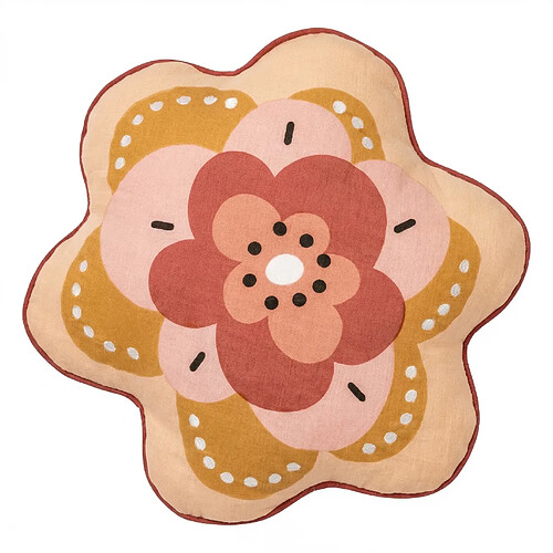 Housse De Rêve Coussin déhoussable 47x45 cm Coton Hortense