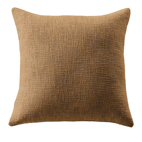 Housse De Rêve Coussin 60x60 cm Coton Camel