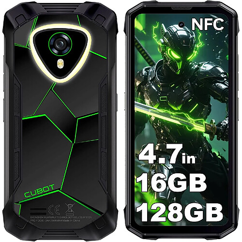 Smartphone d'extérieur CUBOT Kingkong Mini 4, 128 Go, écran 4,7 pouces, noir