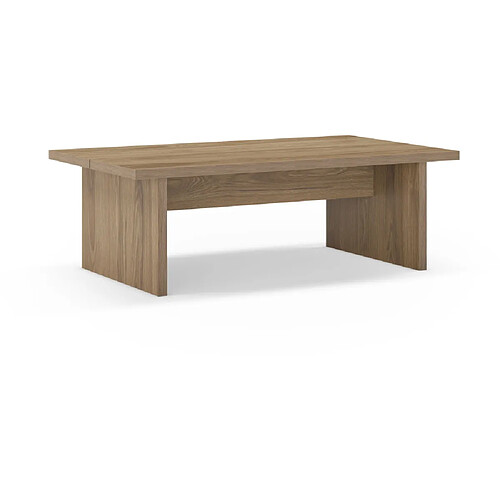 Marckeric Loana - Table basse rectangulaire - Chêne naturel