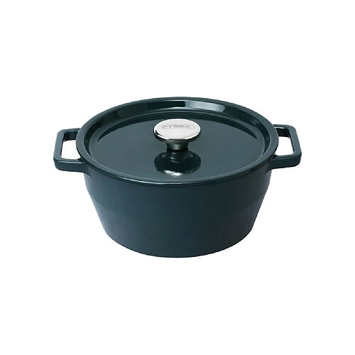 Pyrex Slow Cook - Cocotte ronde 24 cm - Fonte émaillée - Bleu profond