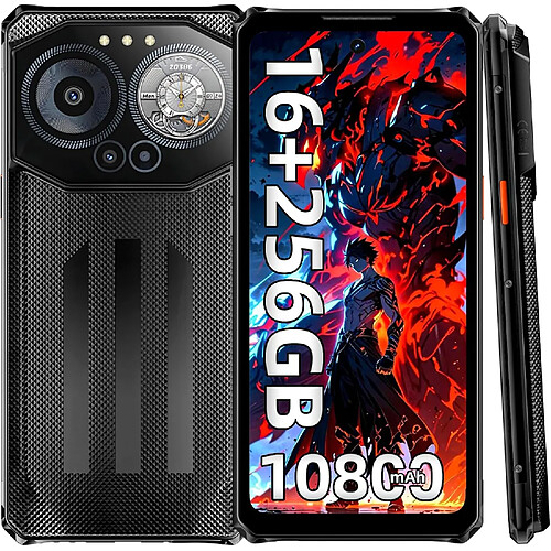 Smartphone robuste IIIF150 B3C, 256 Go de ROM, écran 6,6 pouces, noir/gris