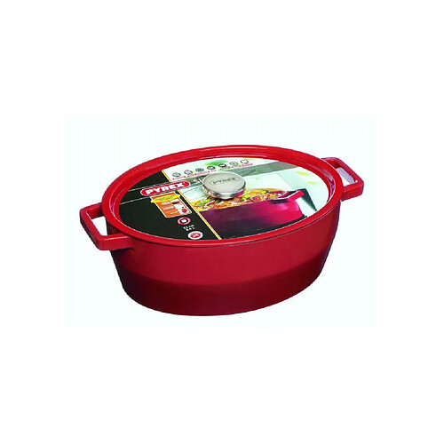 Pyrex Slow Cook - Cocotte ovale 29 cm - Rouge