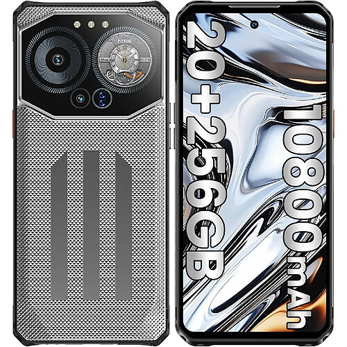 Smartphone robuste IIIF150 B3 (déverrouillé), 256 Go de ROM, Noir obsidien/Gris
