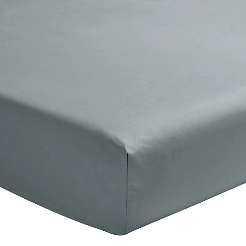 A demain Drap housse en Percale de coton - 90 x 190 cm - Vert d'eau