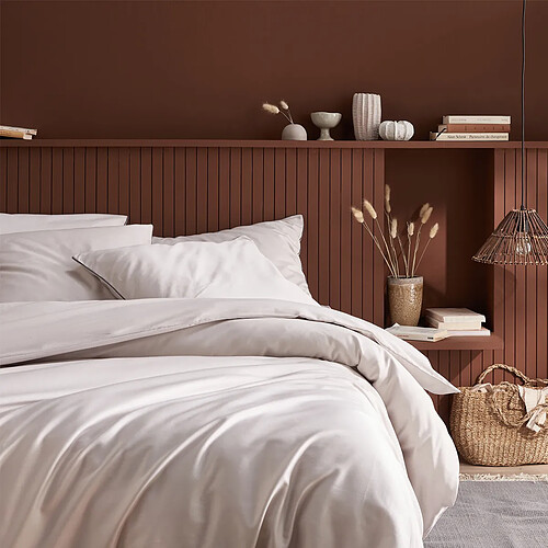 A demain Housse de couette en Satin de coton - 260 x 240 cm - Gris