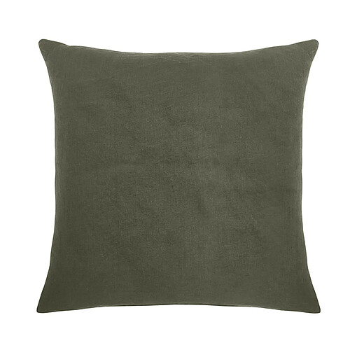 A demain Taie d'oreiller en Lin - 64 x 64 cm - Vert