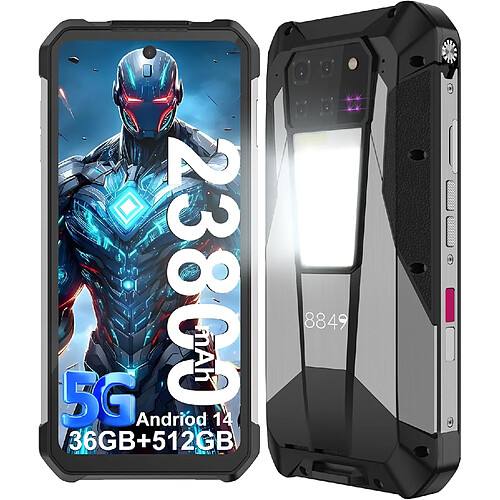 8849 Tank 3 Pro Smartphone robuste 2024, 23 800 mAh, 36 Go ou 512 Go, noir
