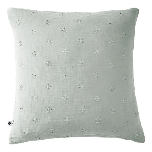 L'Effet Papillon Taie d'oreiller Brodée Déco "Gaïa Boho" 60 x 60 cm & 50 x 70 cm "Gaze de Coton" l'Effet Pap