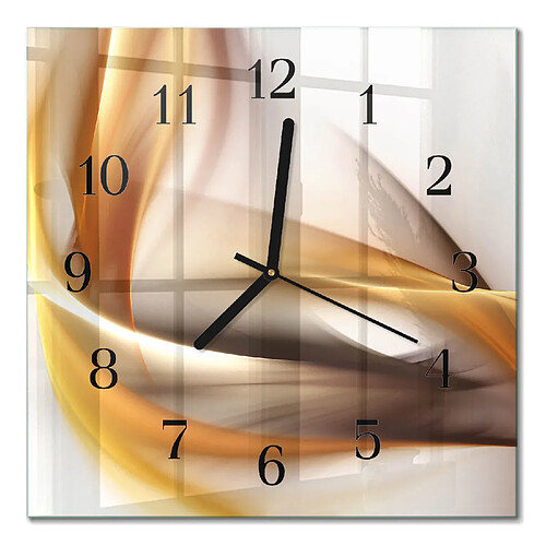 Tulup Horloge murale Abstraction - Noir
