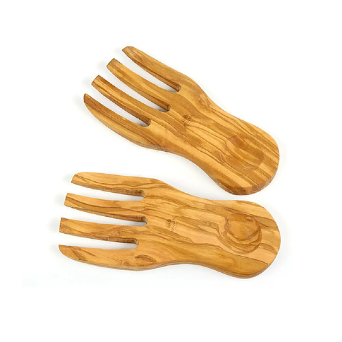 Berard Set de 2 mains à salade courbe Olivier
