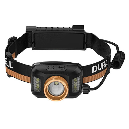 Lampe frontale Duracell DH1500R noire et orange