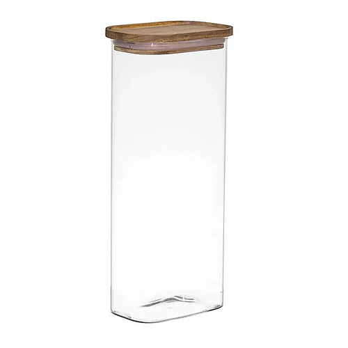 The Home Deco Factory Bocal de Conservation Heritage 2L Transparent & Marron