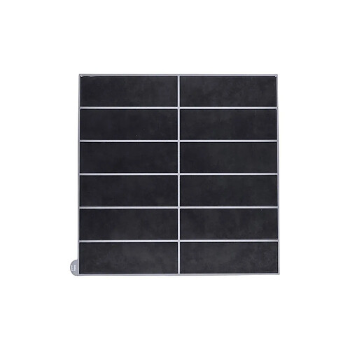 Paris Prix Lot de 4 Crédences Adhésives Rectangle 30x30cm Noir