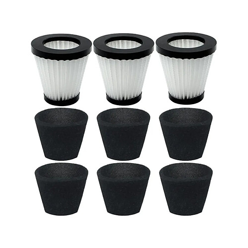 INF Kit de filtres de remplacement compatible avec Dirt Devil F117 — 3 cartouches filtrantes +